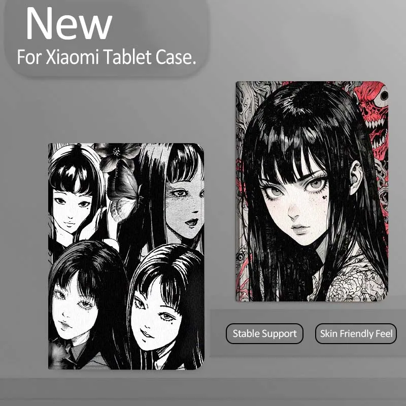 T-Tomies K-Kawakamsis Anime Tablet Case For Xiaomi Redmi Mi Pad 4 5 6 7 8 K SE Mini Pro Plus Max 10.1 11.2  inch
