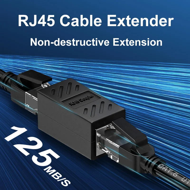 Female to Female Connector RJ45 Ethernet Cable Cat7/Cat6/5e Network LAN Adapter Internet Coupler Extender Extension Converter