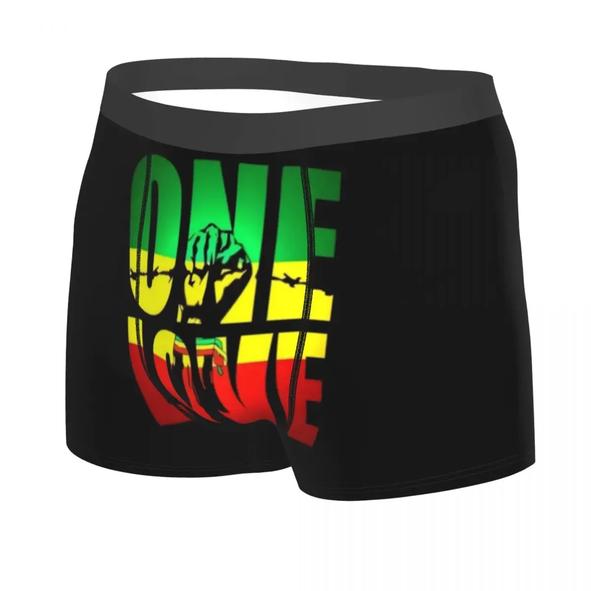 Cool One Love Jamaica Reggae Boxers Shorts Panties Male Underpants Stretch Briefs Underwear