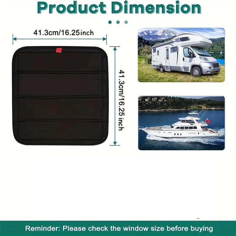 41x41 سنتيمتر طوي RV ظلة سقف الألومنيوم فيلم عاكس التظليل الوسادة RV كوة ظلة RV اكسسوارات معزول ظلة
