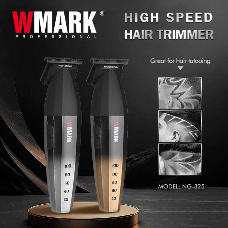 

2024New! Hair Cutting Machine WMARK NG-325 Professional Hair Clipper 9000RPM High Speed Hair Trimmer with USB Charging Cable