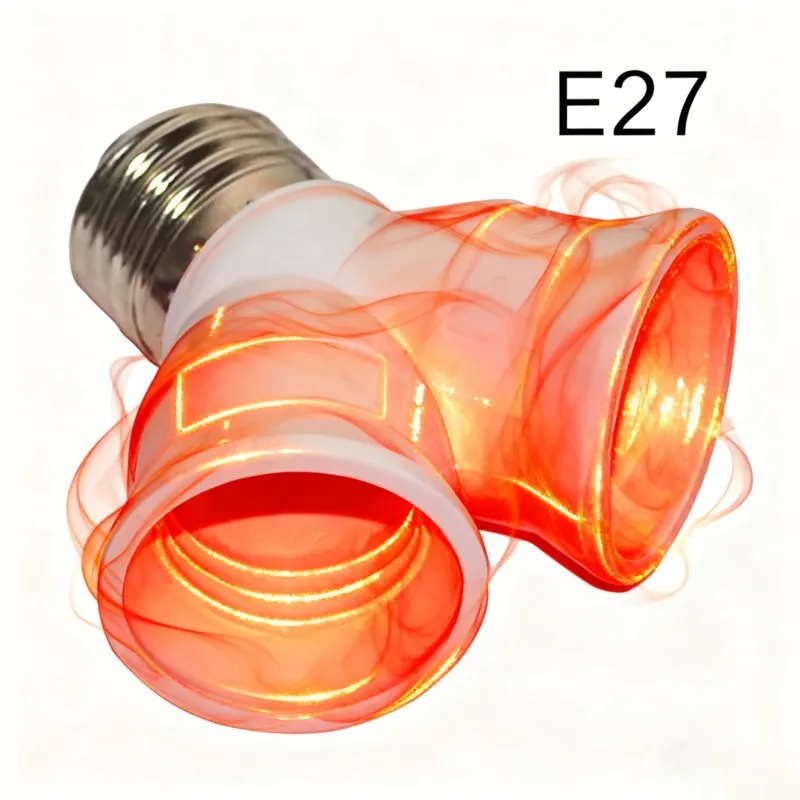

E27 To E27 Bulb Socket Adapter Converter Extender Splitter Household Socket Dual Head Converter Sockets for Light Bulbs C2