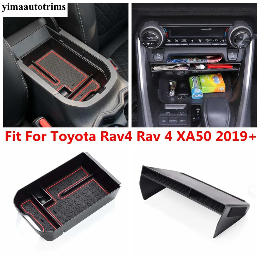 

Car Center Control Armrest Storage Box Glove Container Holder Tray Interior Accessories For Toyota Rav4 Rav 4 XA50 2019 - 2024