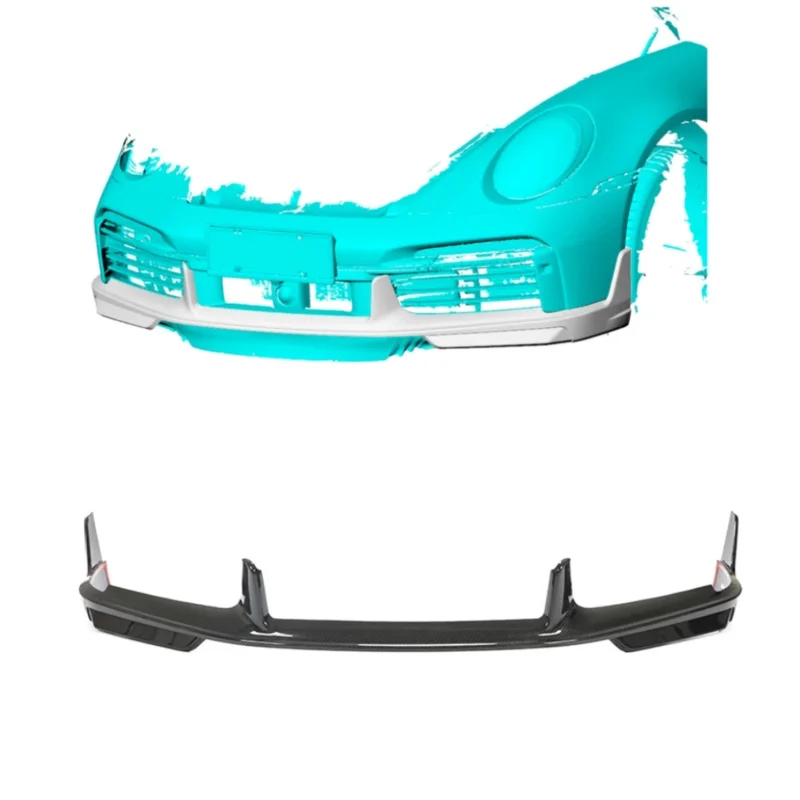 For Porsche 992 Turbo S 2019-2020 High-Grade Dry Carbon Bumper & Lip