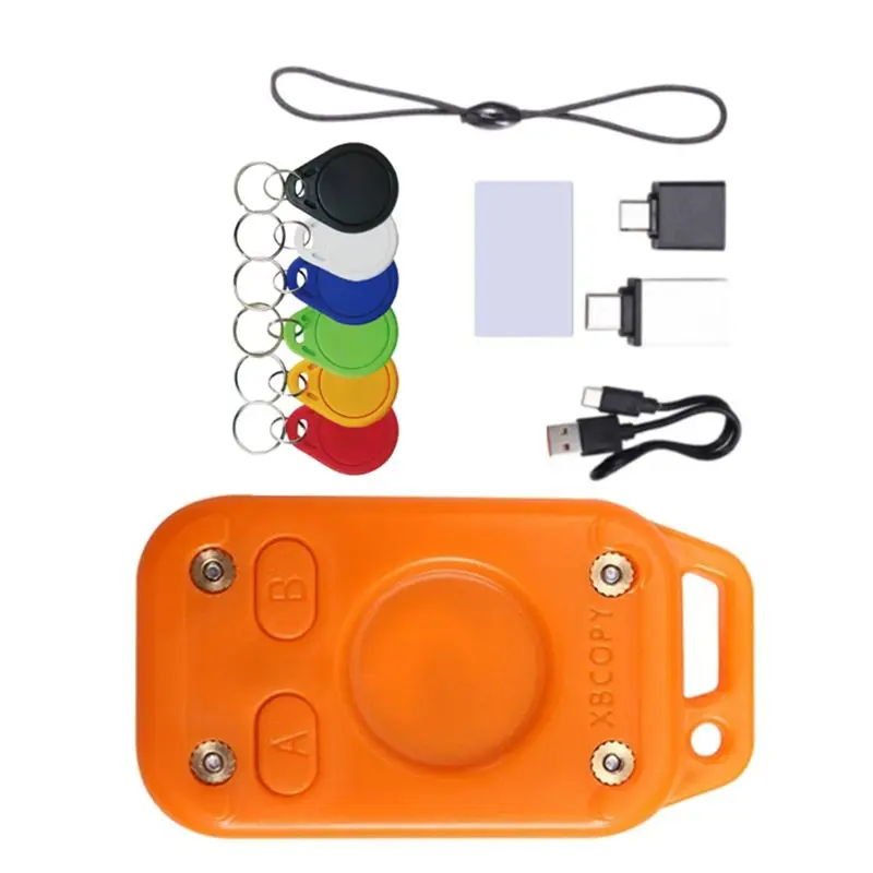 M01K Restart Chameleon V2.0 RFID Emulator 125Khz 13.56Mhz Reader 6CUID Keychain+1UID White Card Chameleon Ultra Duplicator