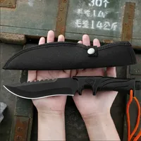 Outdoor Camping Tactical Straight Knife, Portable Outdoor Tool Knife, EDC Gear, High Hardness Self-Defense Survival Knife