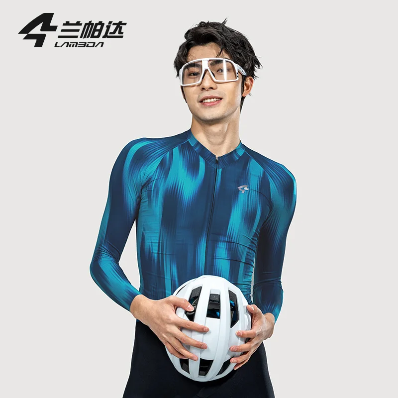 LAMEDA Long Sleeve Cycling Jersey Spring Summer Quick-Drying Men's Bike Clothing MTB Thin Tops Mountain Road Bike Jersey for Men