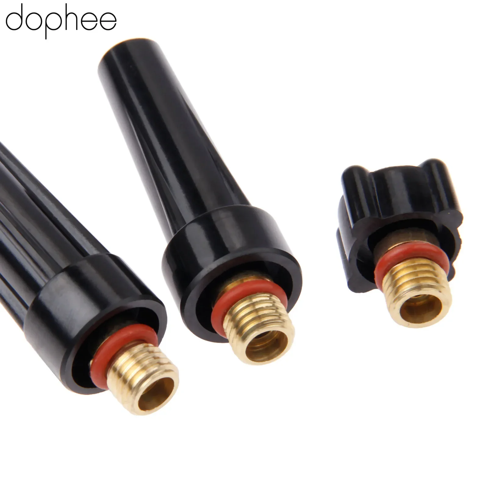 3pcs/1set TIG Welding Machine Accessories Torch Long Mid Short Tig Back Caps Kit 41V24 41V35 41V33 For WP-9/20/25 Replacements