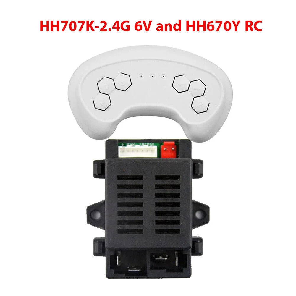 1 مجموعة HH707K-2.4G 6 فولت 12 فولت التتابع الأطفال سيارة كهربائية تحكم الارسال ركوب على اللعب 2.4G-بلوتوث استقبال التحكم عن بعد