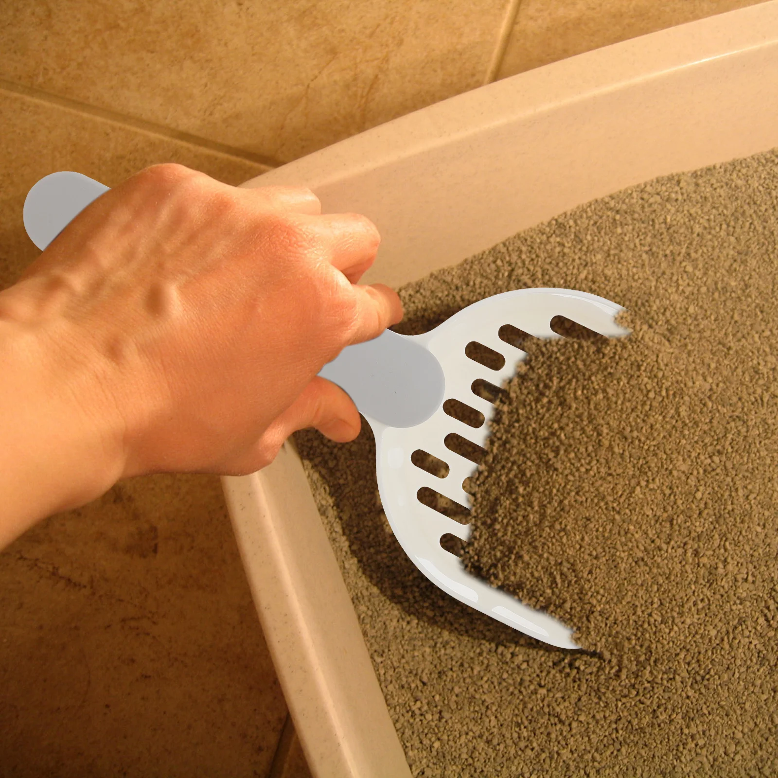 

1 set Cat Litter Scoop With Holder Large Wide Mouth Heavy Duty Pet Litter Shovel For Cats Durable Abs Cleaning Tool Pet Cleanup