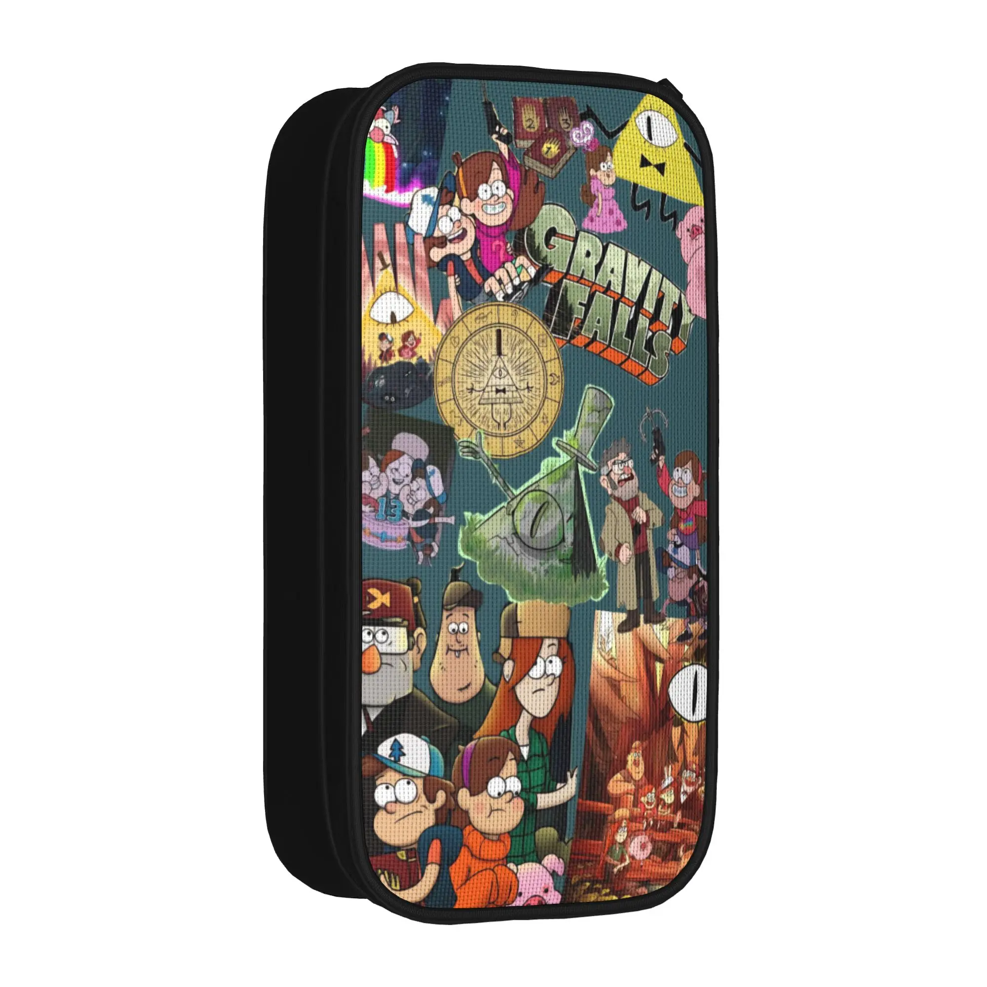 G-Gravity Falls Accessories Pencil Case Large-capacity Office Accessories  Pen Case Birthday Gift