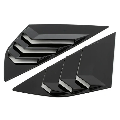 Imagen 2 del producto 1 par de rejillas para ventana trasera, ventilación lateral para coche, rejilla de ventilación para Ford Focus ST RS MK3 2012-2018