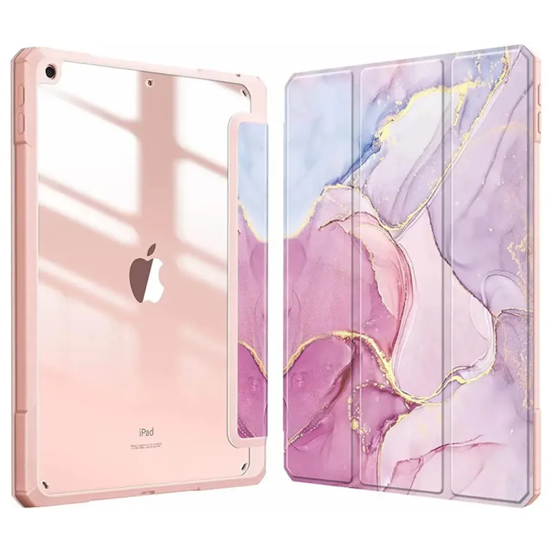 With Pencil Holder Shockproof Tablet Case for IPad Air 10.2 10.5 11 10.9 Inch 10 2022 I Pad Pro 13 2024 M4 M2 9.7 IPad10 Cover