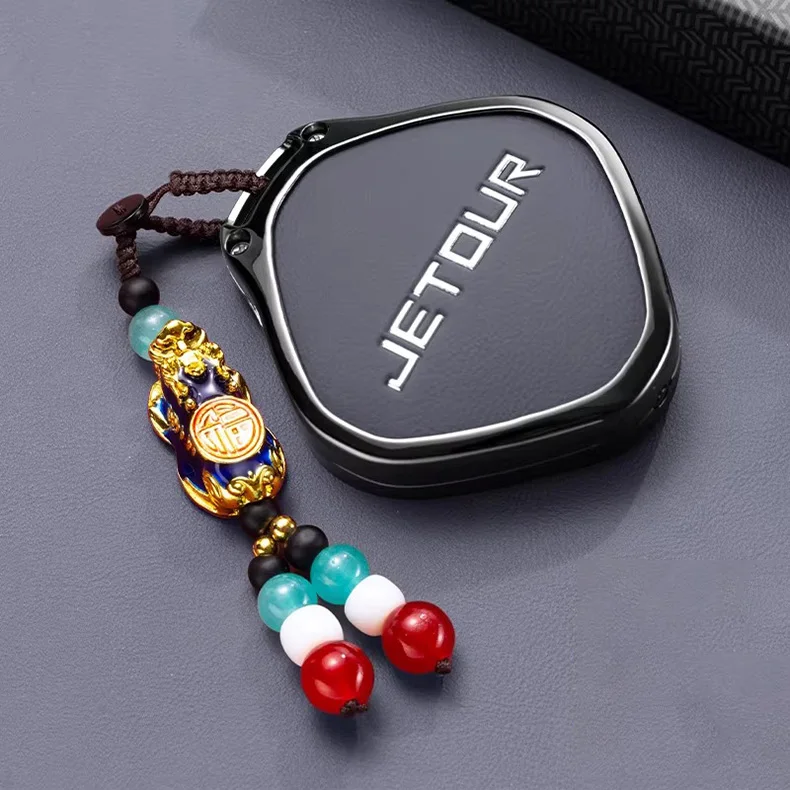 Zinklegierung Schlüsselhülle für Chery Jetour Dashing Zubehör X-1 Plus DTC IDM 2025 2026 Fernbedienungsabdeckung Schlüsselanhänger Halter – Detail 7