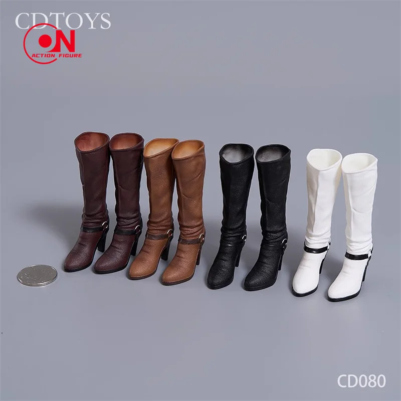 cdtoys CD080 1/6 مقياس الإناث أحذية طويلة جوفاء الأحذية نموذج صالح 12 ''أنثى الجندي عمل الشكل دمى الجسم