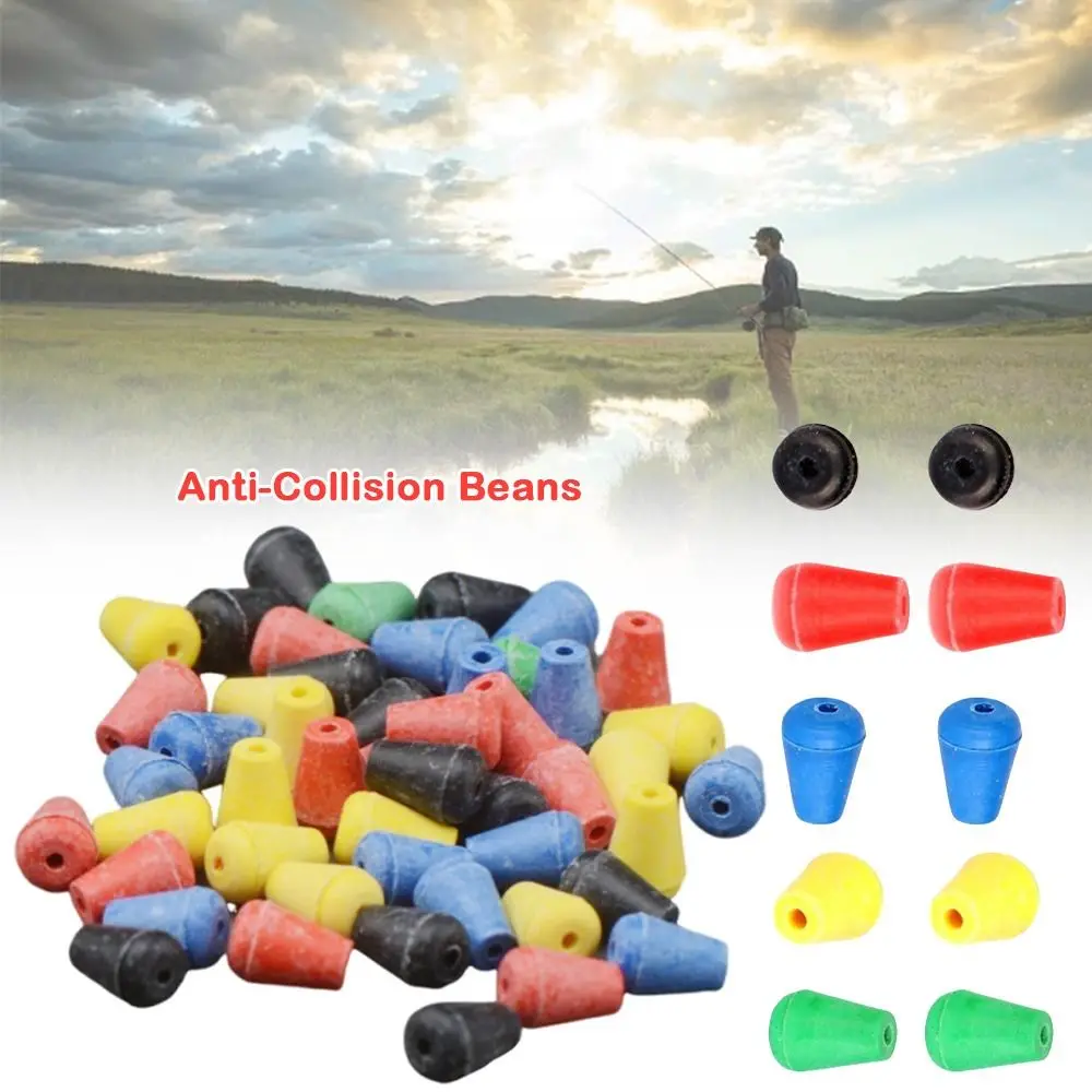 Hot Soft/Hard Anti-Collision Beans Floating Bait Hook Fishing Beads Carp Fishing Lures Space Stopper Bead Rock Fishing