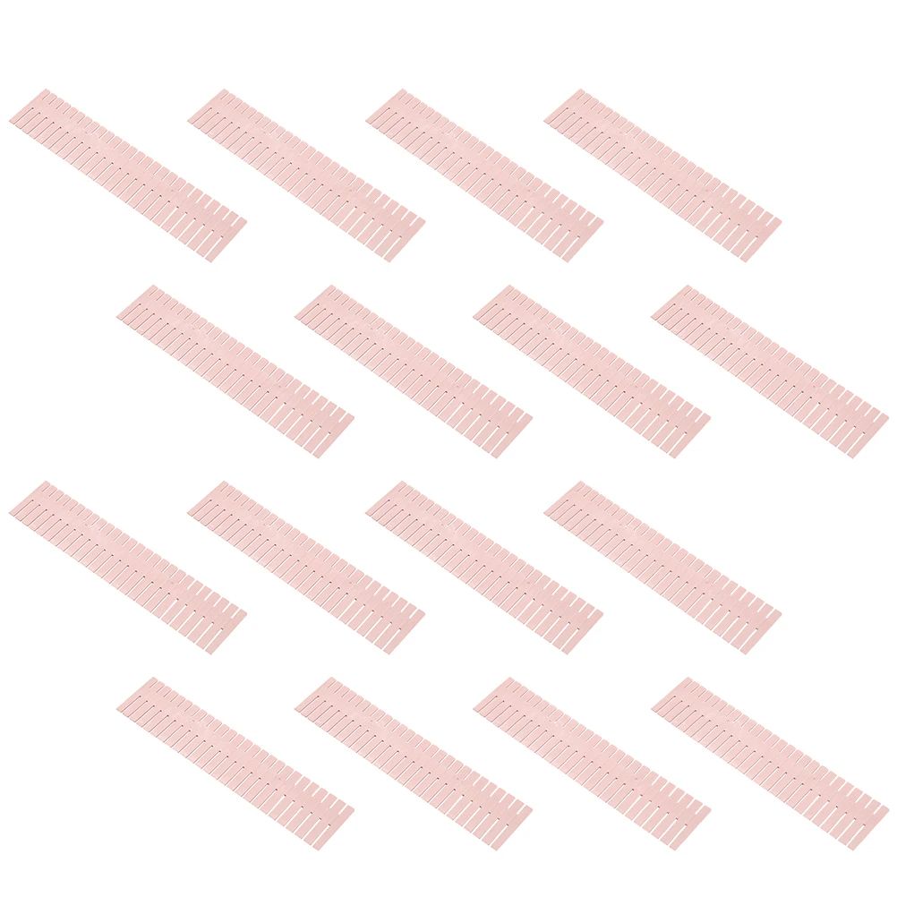 4Sets Plastic Drawer Divider Easy Cut to Size Organization Rack for Drawer Storage Dividers Classification Baffle Closet Tidy