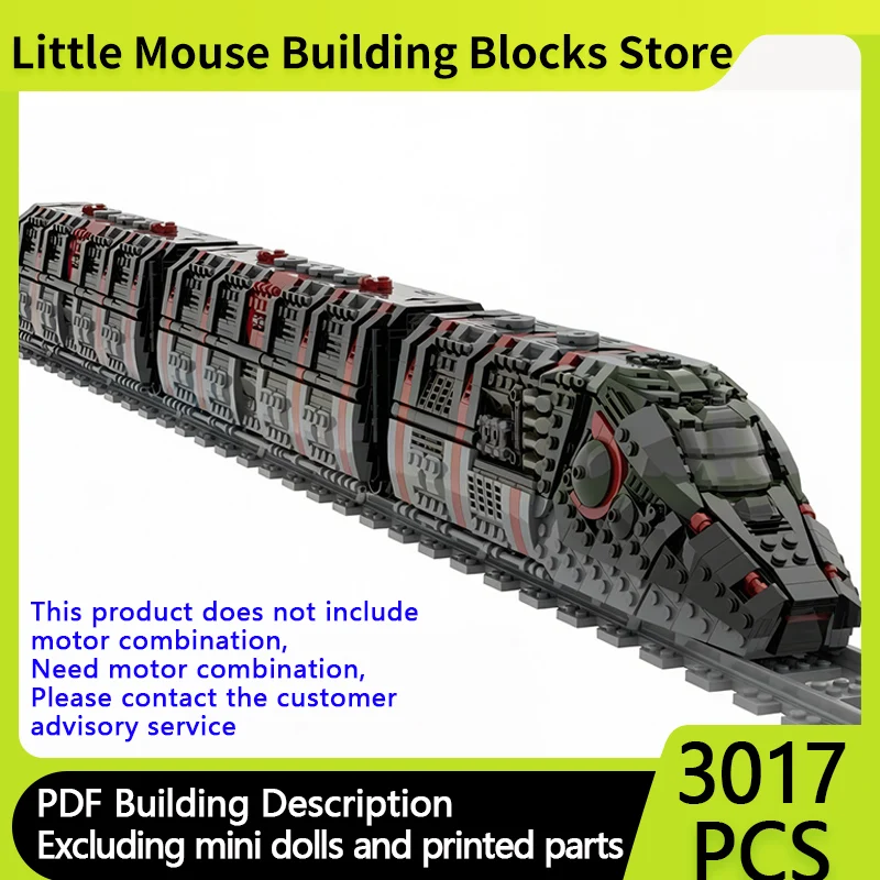 

City Car Model MOC Building Bricks Railway Military Recon Train Modular Technology Children Holiday Gifts Assemble Toys Suit