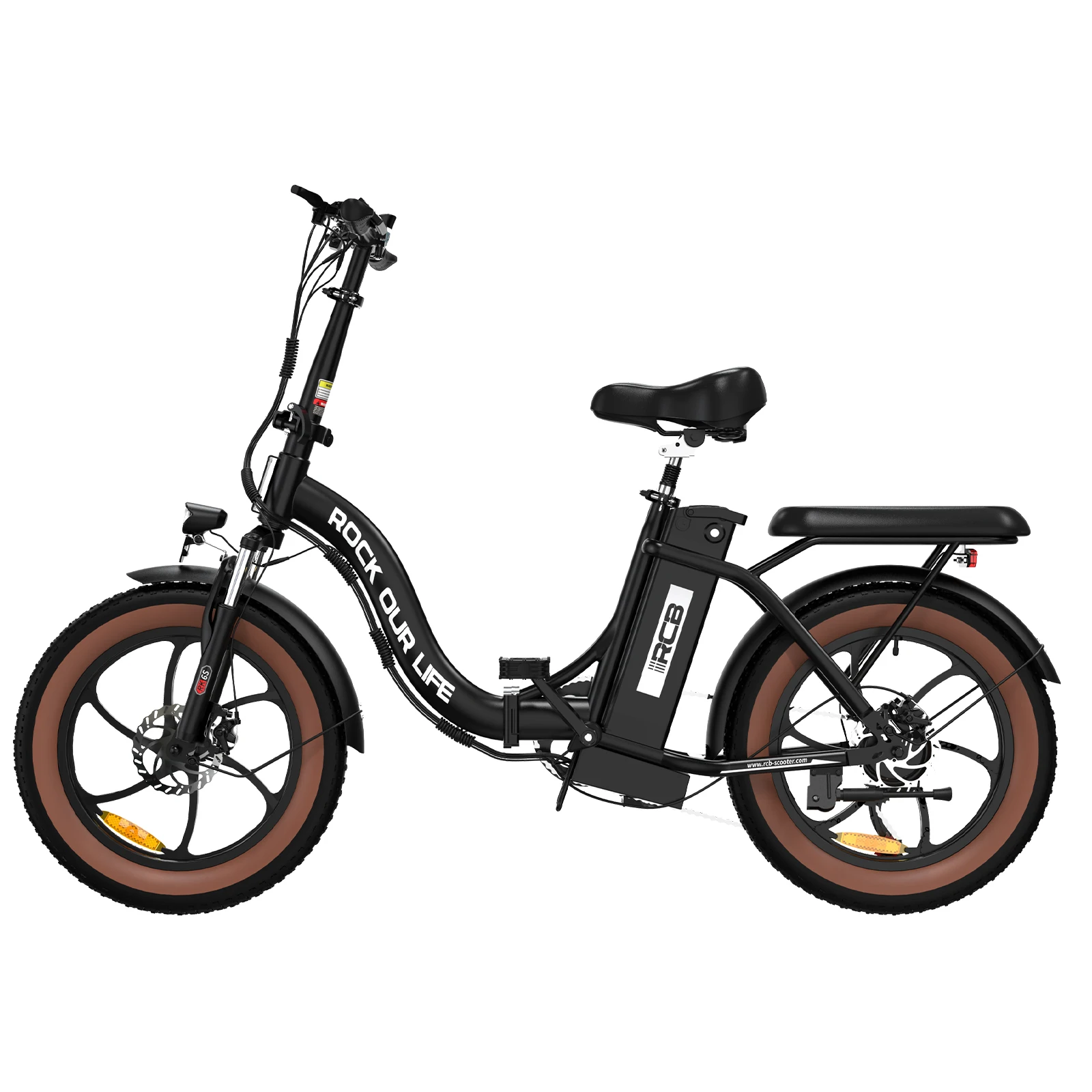 EU UK Stock Foldable Full Suspension 20 Inch 500W Carbon Steel Folding Bicycle view 3