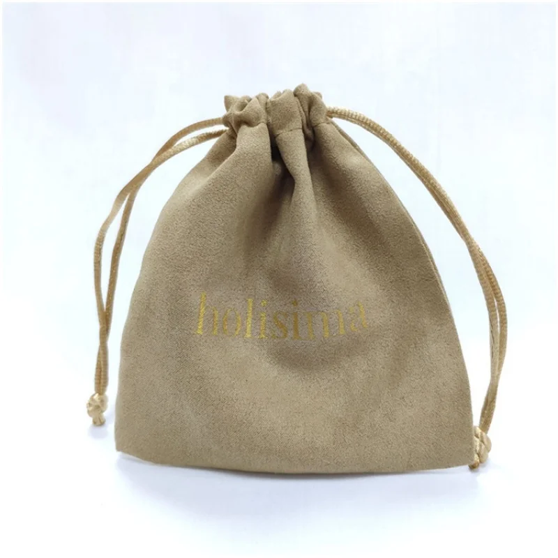 custom.Custom Suede Jewelry Pouch With Company Print Jewelry Pouch