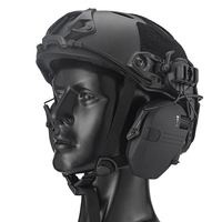 Tactical Electronic Shooting Headset - Noise Cancelling Hunting Ear Protection, Helmet Mounted Headphones with Enhanced Hearing