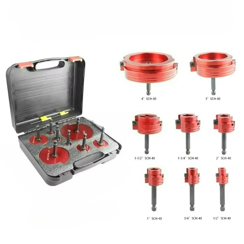 PVC Pipe Reamer Water Pipe Joint Tool 8pcs/set Expansion Knife PVC Pipe Reamer