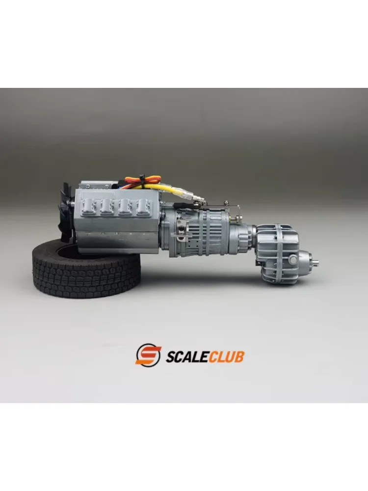 Scaleclub Modell für Tamiya 1/14 Shot 27t Vorder- und Hinterachsdifferenziale Vorder- und Hinterachsgetriebe mit integrierten Schaltungen – Detail 7