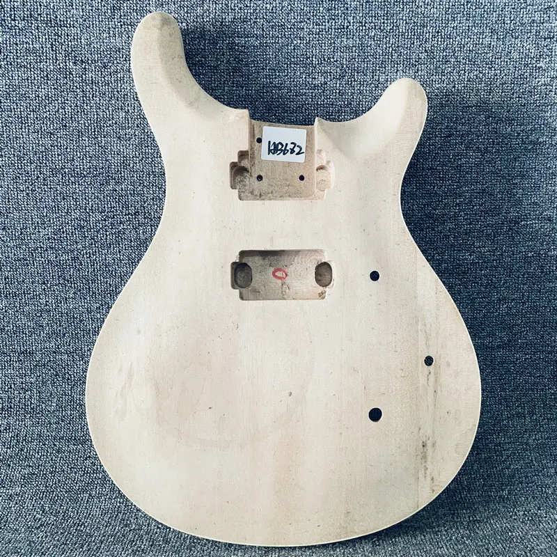 HB682 DIY Replace Guitar Parts Personal Luthier Use Unfinished Electric Guitar Body in Solid Basswood No Paints