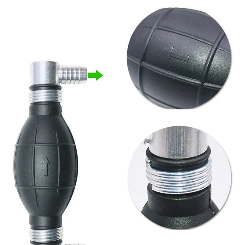 MZTI - NBR Rubber One-way Hand Oil Pump Check Valve Hand Fuel Pump For Motorcycle Car Marine Outboard 6/8/10/12mm