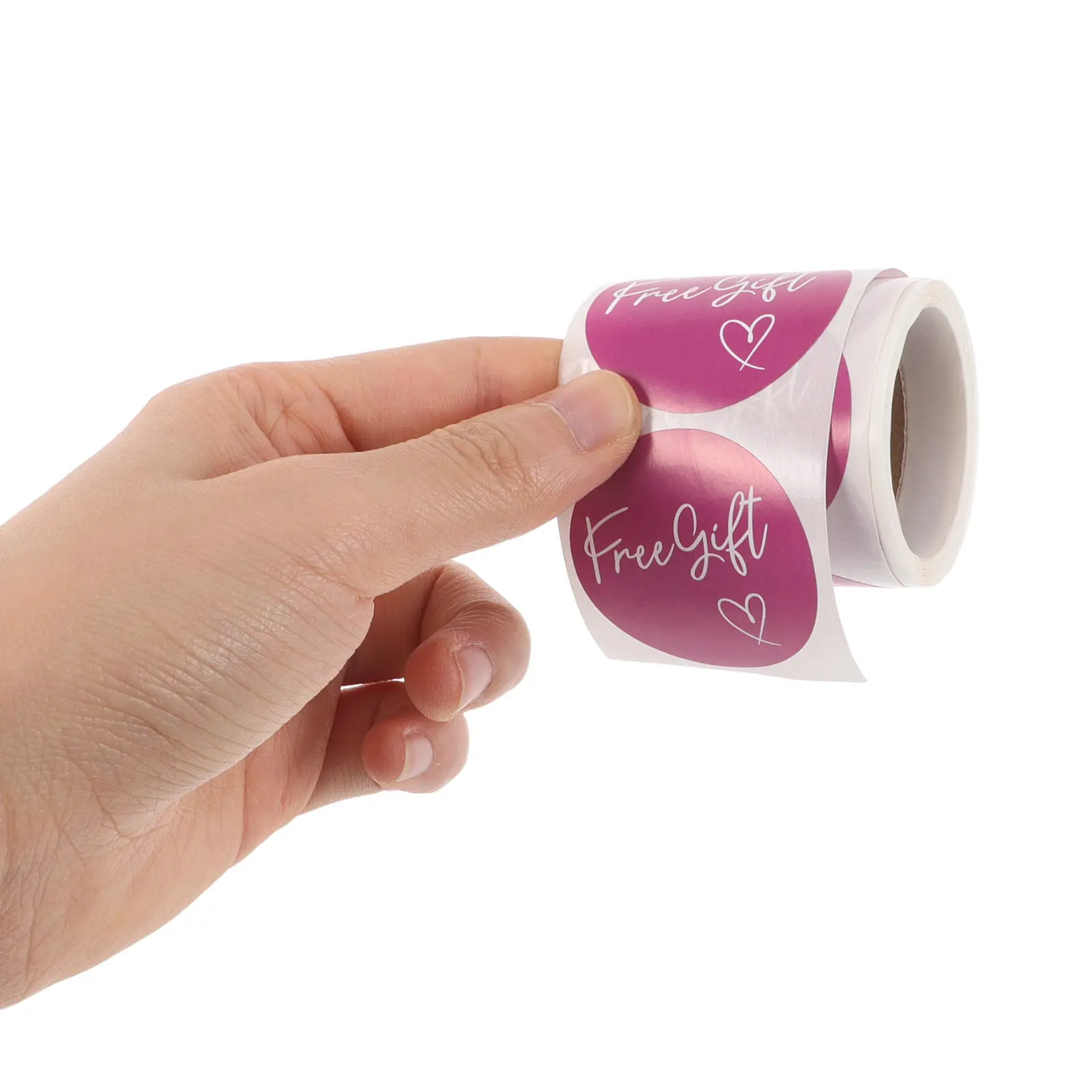 

2 Rolls Lavender Free Gift Stickers 38Mm Elegant Self Adhesive Round Labels Presents Packaging Wedding Favors Appreciation Tags