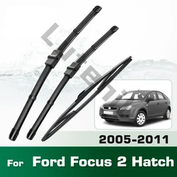 Wiper Front & Rear Wiper Blades Set For Ford Focus 2 Hatch 2005 - 2011 Windshield Windscreen Window Brushes 26
