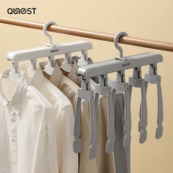 Ins Household Foldable Hanger Wardrobe Closet Rotate Clothes Hook Folding Storage Rack Clothes Organizer Bedroom Accessories