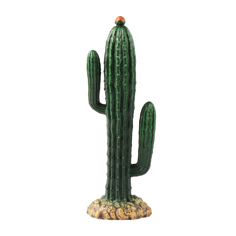 Juguete de simulación para niños, modelo de árbol pequeño, escena para niños, piedra de Cactus, accesorios de madera