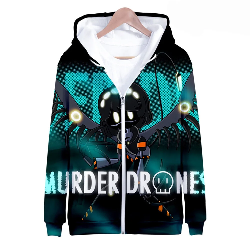 Autumn Murder Drones Anime 3D Print Hoodies Men Women Streetwear Oversized Sweatshirts Zipper Hoodie Male Tracksuit Man Clothing