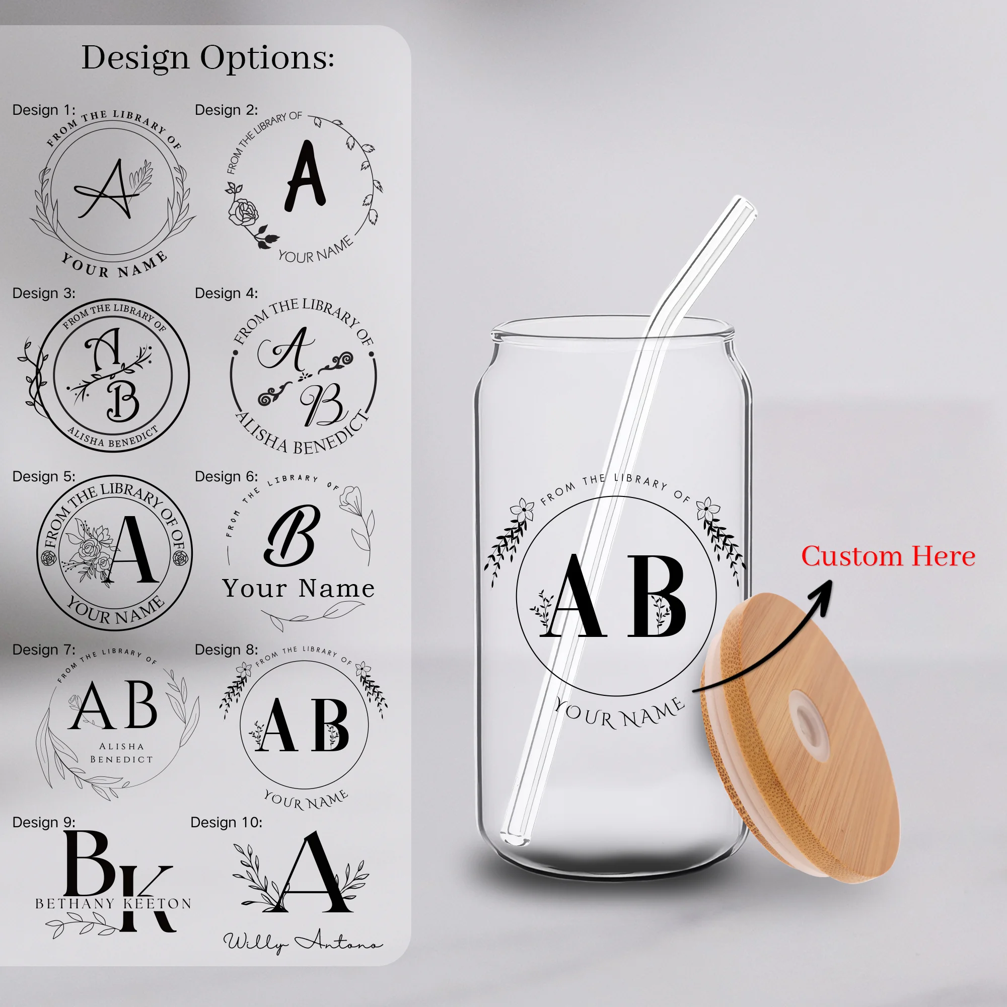 

Photo Customized Glass Cup tumbler With Lid and Straw Juice Glass Beer Can Milk Mocha Transparent Bubble Tea High Borosilicate