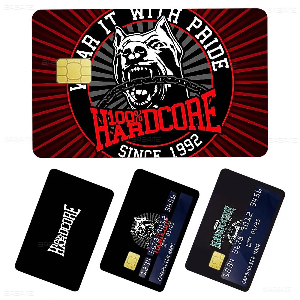 Bone Gabber 100 Hardcore Dog Anime Spend or Save Funny Shell On Off Ultra Thin No Fade Sticker Skin Cover Film for Credit Card