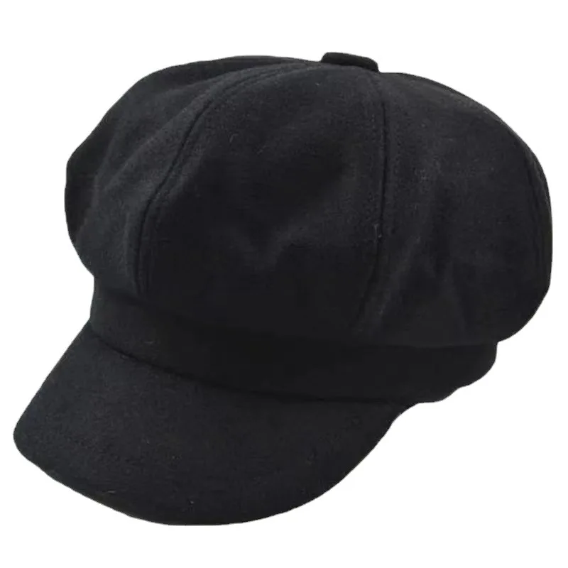 Gorra de Newsboy Gatsby octogonal para mujer, boina con visera, sombrero de conducción, sombreros de protección solar para mujer, gorra de viaje de pintor, nueva moda