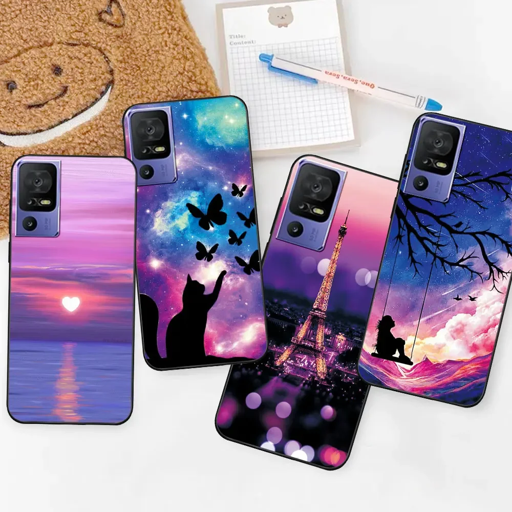 Case For TCL 40 SE Coque tcl 40 SE TPU Soft Silicone Fashion Phone Case For TCL 40 SE Cover For TCL 40SE Cute Bumper Funda Matte