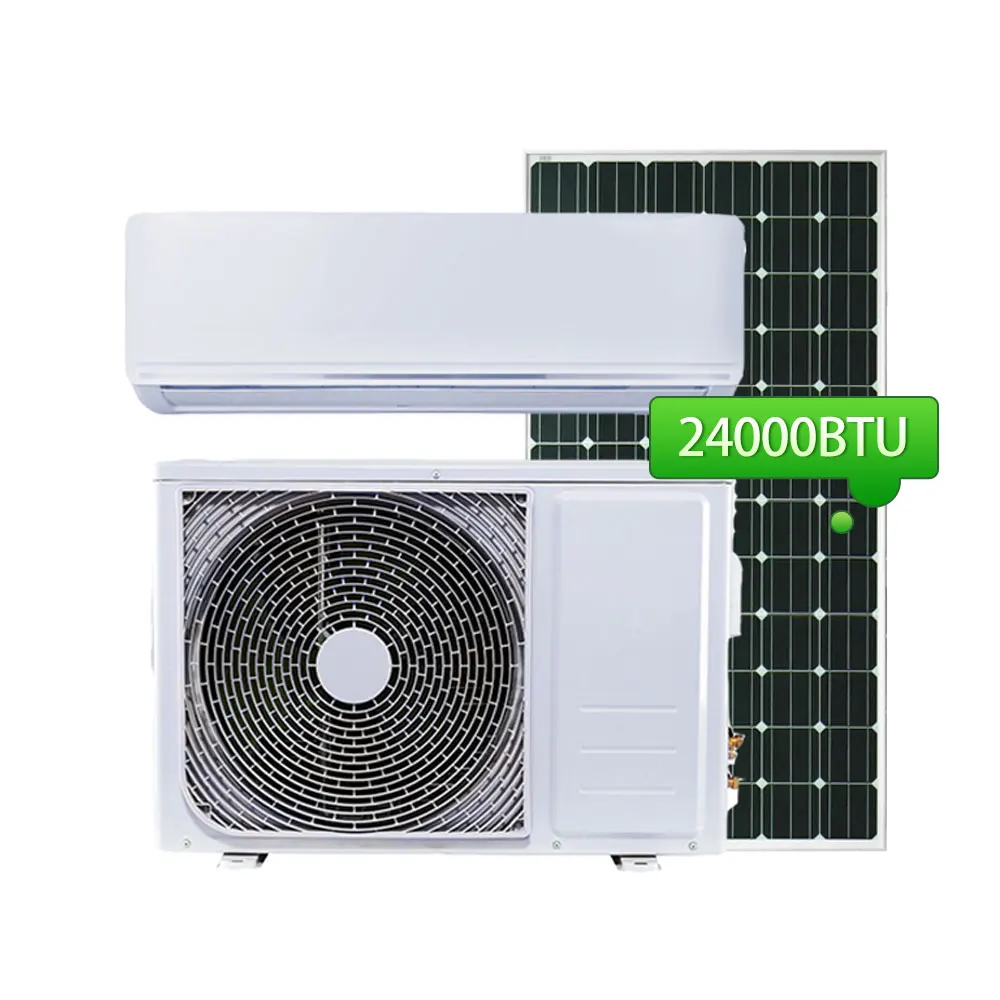 مكيف الهواء الشمسي Greensun 18000BTU Hybrid Off Grid Solar AC DC سعر مكيف الهواء للمنزل