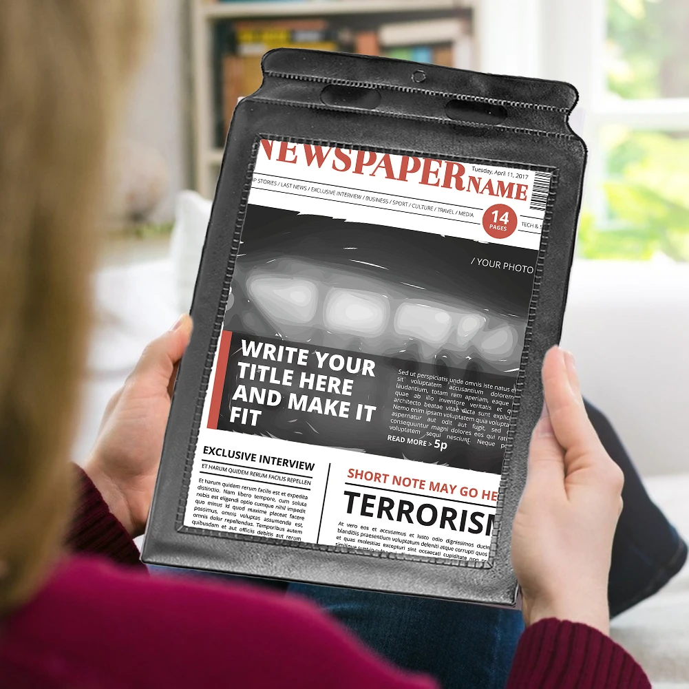 

Handheld Page Magnifying Glass Flexible 3X Large Full Page Magnify Len Ultra Thin A4 for Low Vision Seniors Reading Small Prints