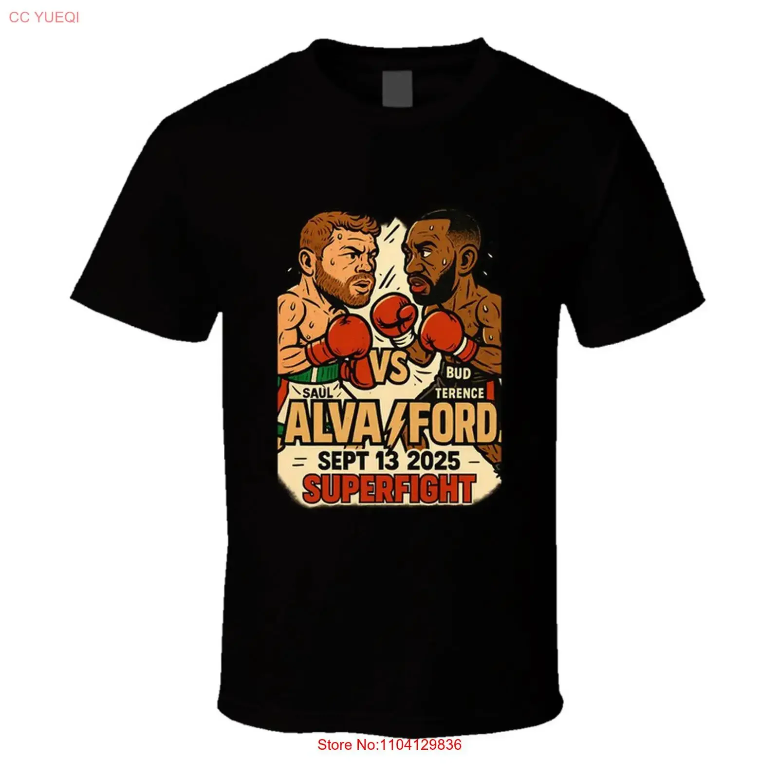 Canelo Álvarez Terence Crawford Fight Card T Shirt vintage Washed designer clothes graphic streetwear fashion Stretched
