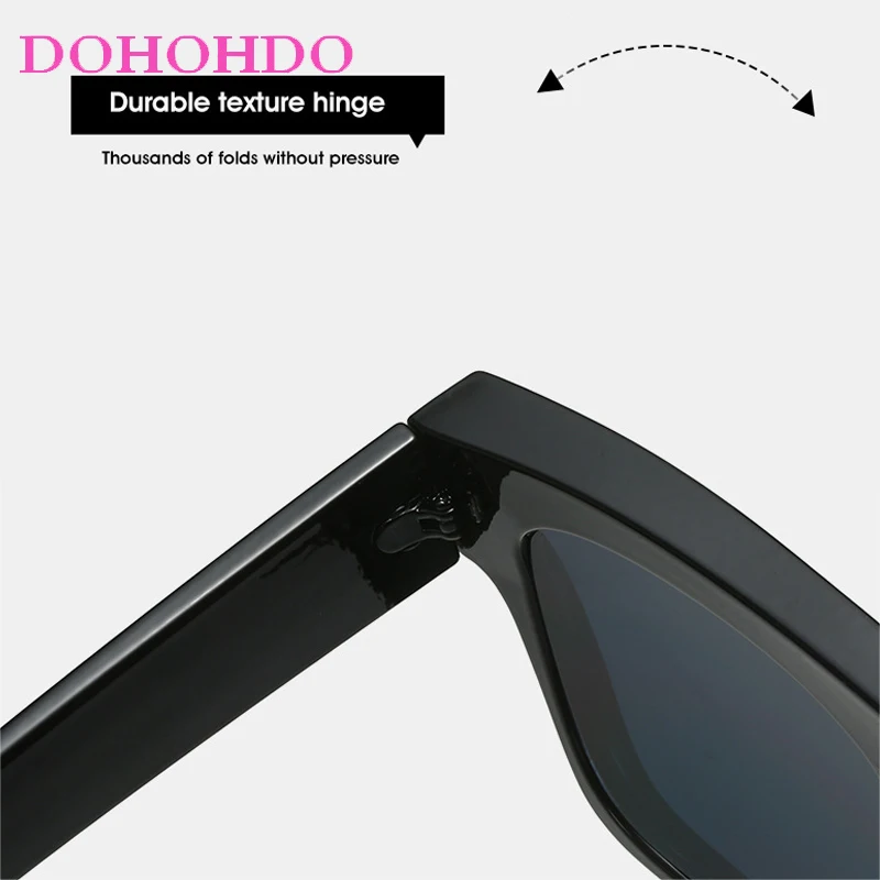 خمر إطار كبير مربع النظارات الشمسية النساء الرجال أزياء العلامة التجارية مصمم النظارات الكلاسيكية السفر القيادة ظلال UV400 Gafas دي سول #4