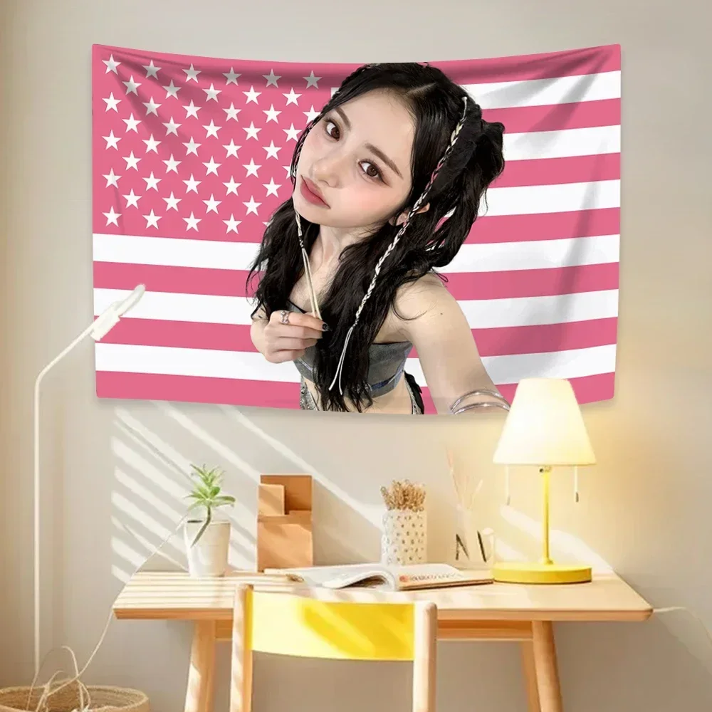 3x5ft Yunjins American Flag Tapestry Kpop Girl Group Idol Home Decoration Only Sewing