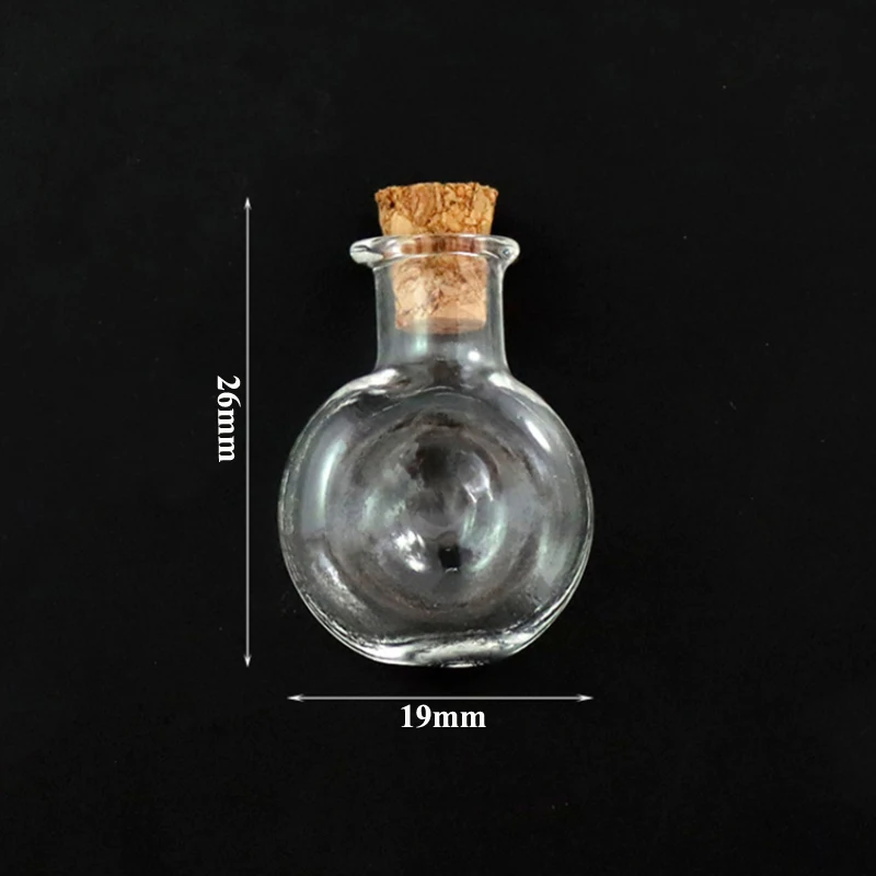 5-10 stücke Glas Mini Wishing Flasche Kork Flaschen Leere Probe Gläser Hause Dekoration DIY Schmuck Anhänger Kork Stopper lagerung Fläschchen – Detail 1