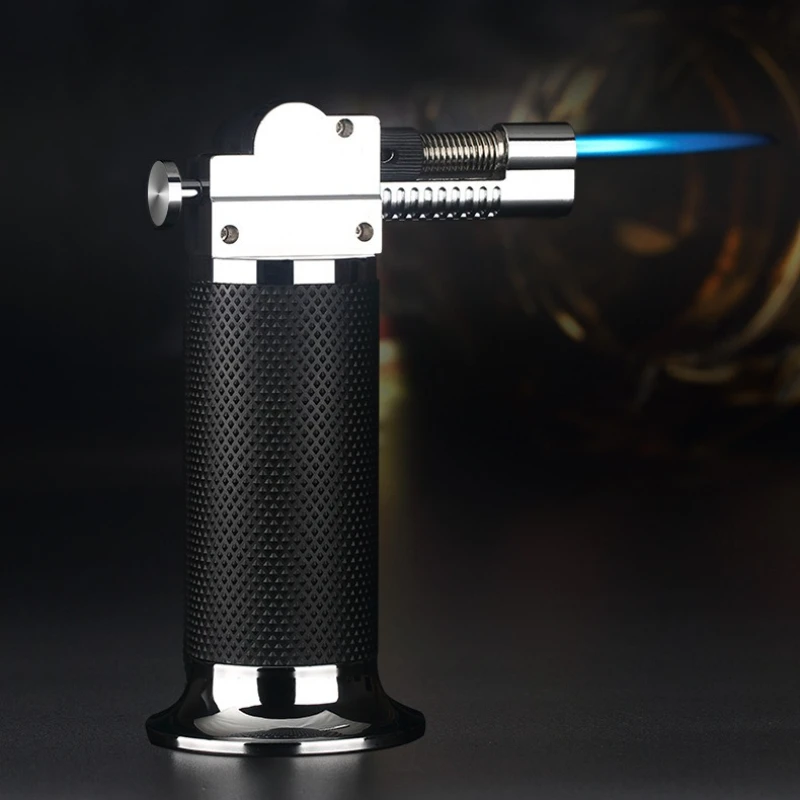 Encendedor de Gas a prueba de viento para barbacoa, cocina, soplete de alta capacidad, encendedor de turbina, pistola pulverizadora, joyería, soldadura de Metal, regalos para hombres
