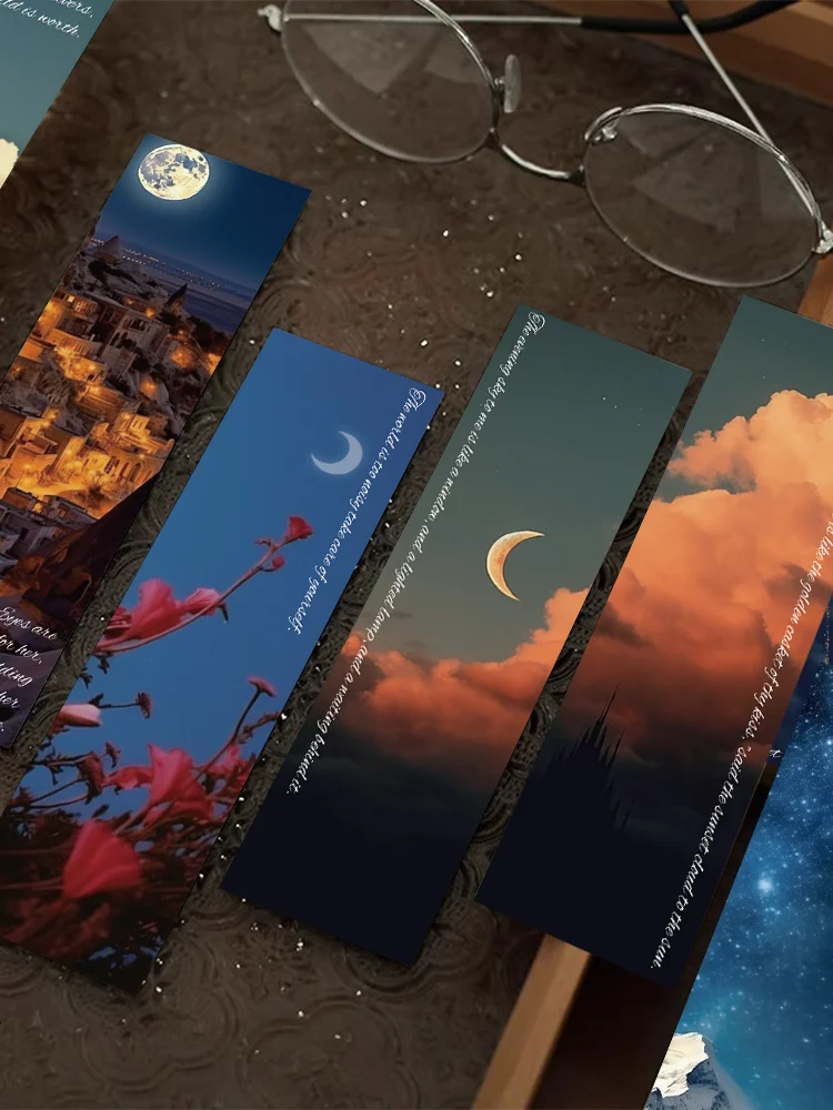 Imagem -05 - Roaming The World Lovers Bookmark Literary Landscape Paper Card Páginas de Leitura Marca Livros Presentes Criativos para Estudantes 30 Pcs