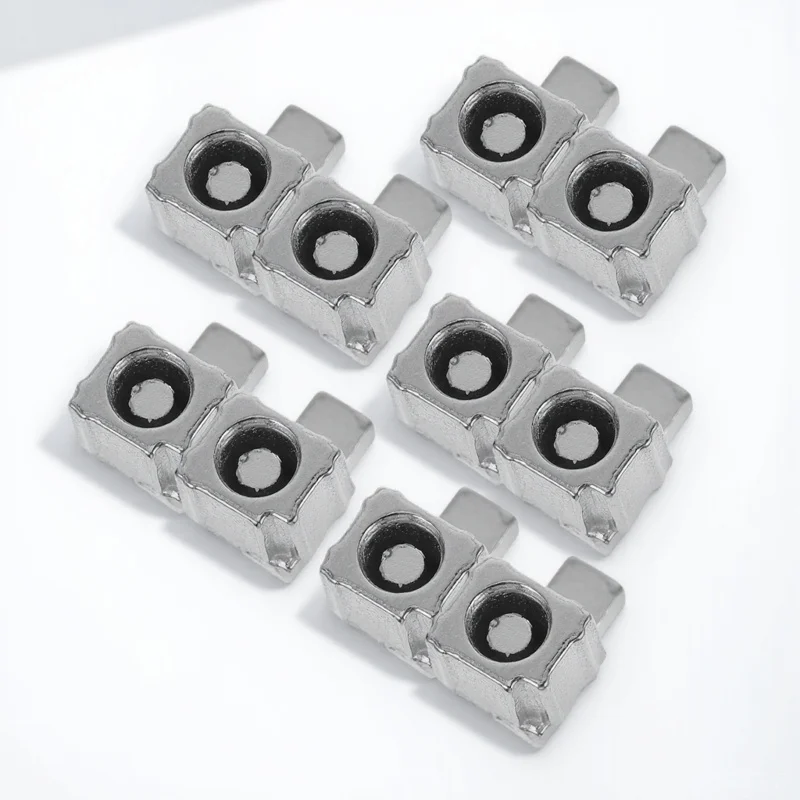 

5 Pairs Metal Lock Buckle Handles Replacement Slider Latch Bracket for Game Controller Repair Tool Gaming Accessories