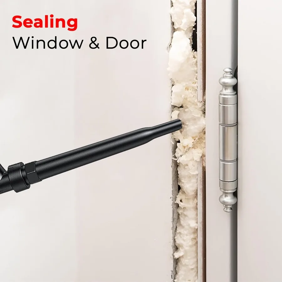 أداة توزيع رغوة الرش الاحترافية مع فوهات مطلية بالتفلون لتطبيقات العزل عالية الأداء تتضمن 12