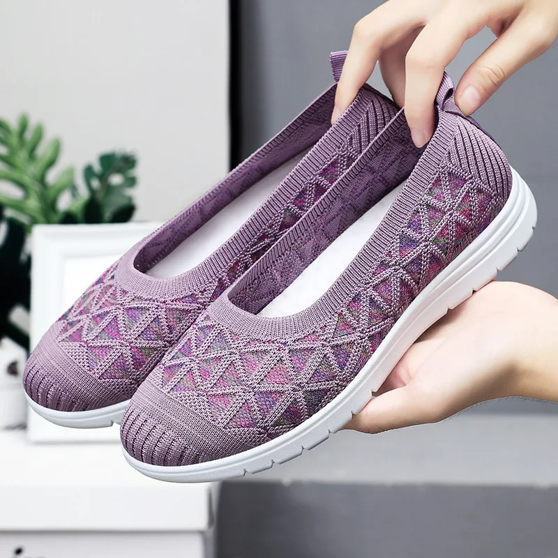 

2024 Women Sneakers Fashion Socks Shoes Casual Black Sneakers Summer knitted Vulcanized Shoes Women Trainers Tenis Feminino