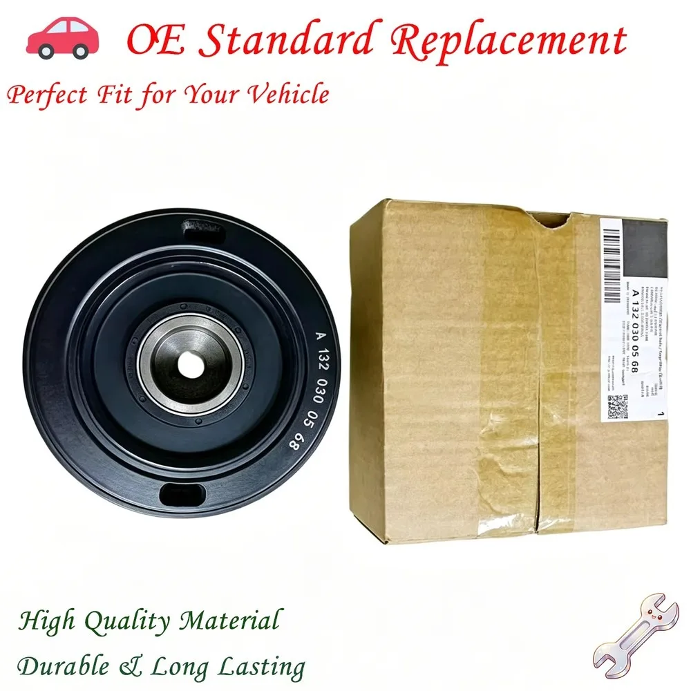 Genuine A1320300568 Engine Crankshaft Pulley for 2009-2015 Benz Smart 451 ForTwo M132 1320300268 OEM Quality